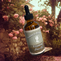 Cleansing face oil 4oz amber glass dropper bottle front view