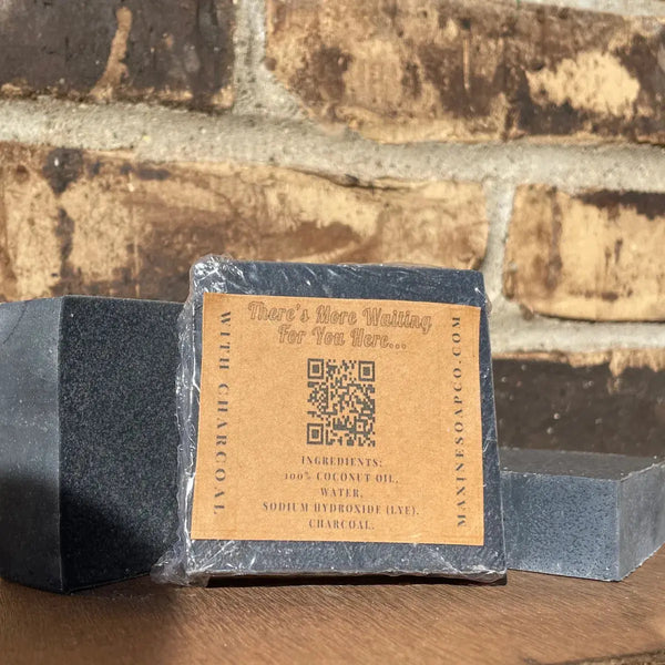 Coconut Oil Charcoal Soap - Back