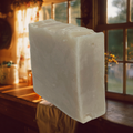 Coconut oil and honey plant-based bar soap 3.5oz front view