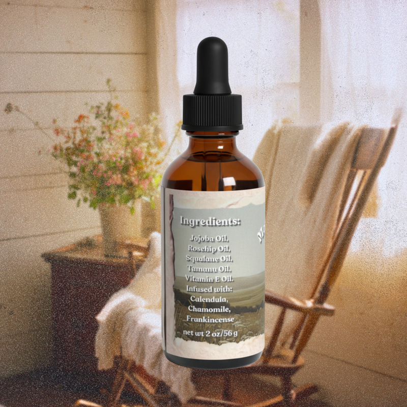 Nurturing belly oil for pregnancy skincare angled view