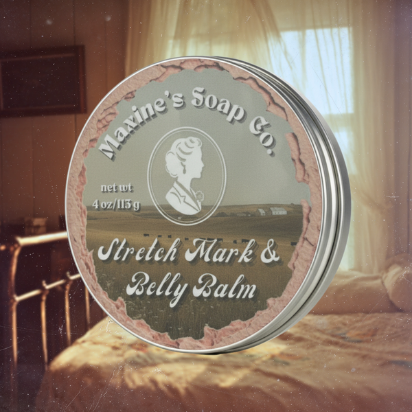 Stretch mark belly balm for pregnancy skincare front view